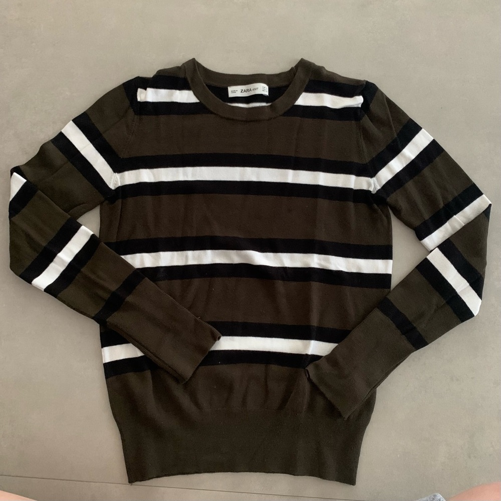 Striped Knit Sweater Size S